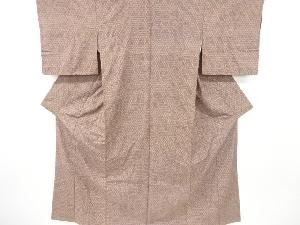 リサイクル　未使用品　亀甲模様手織り紬着物